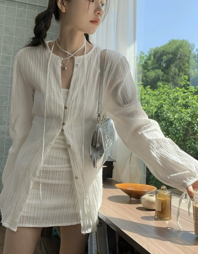 White Textured Mini Skirt | Joy - Red Velvet - Fashion Chingu