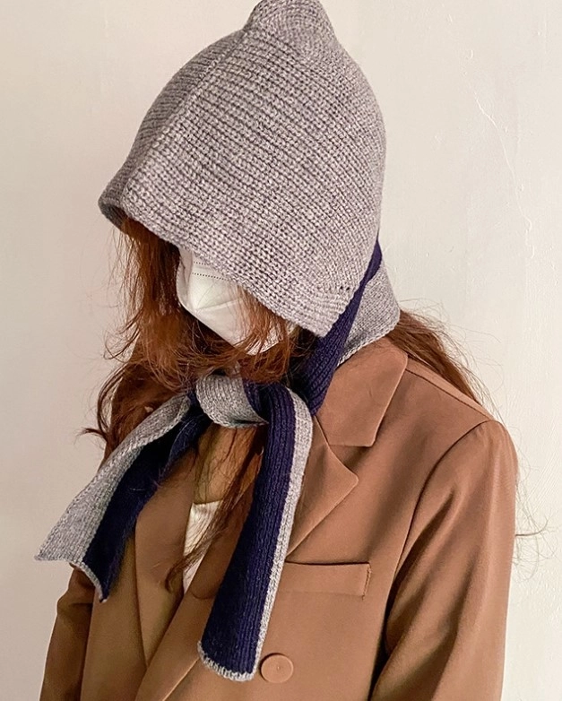 YEGG★韓国★人気★Piercing wing scarf hat - 4 colors Piercing wing scarf hat - pink