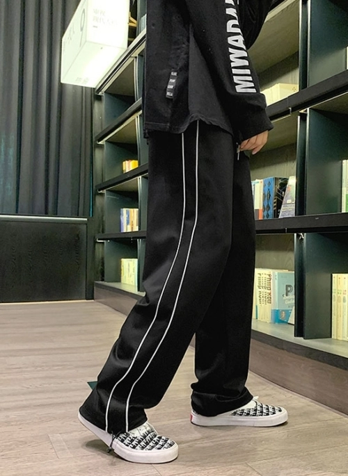 Black Pants With White Linings | Jay - Enhypen