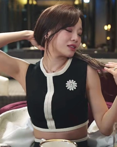 トップス nae. Novel Tweed Vest_black Na.e ナエNovel Tweed Vest_black