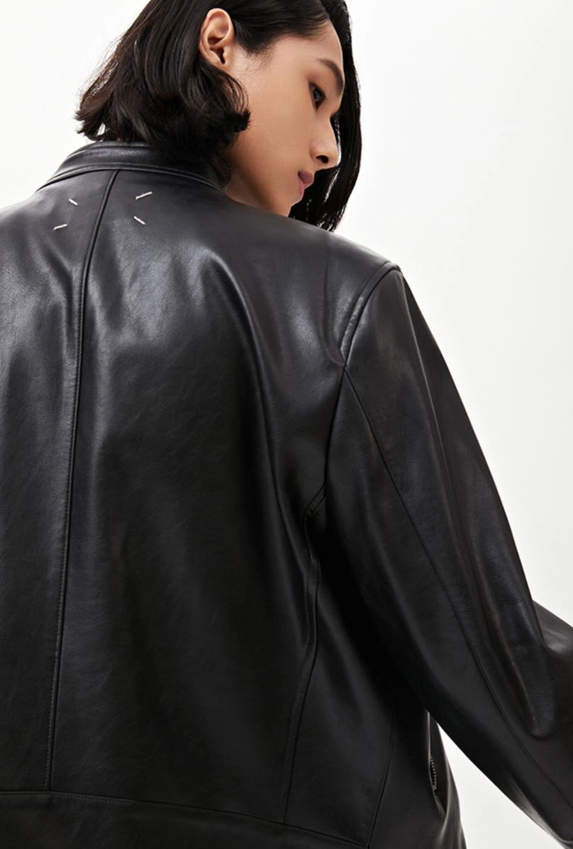 Black Double Zippered Leather Jacket | Jimin - BTS - Fashion