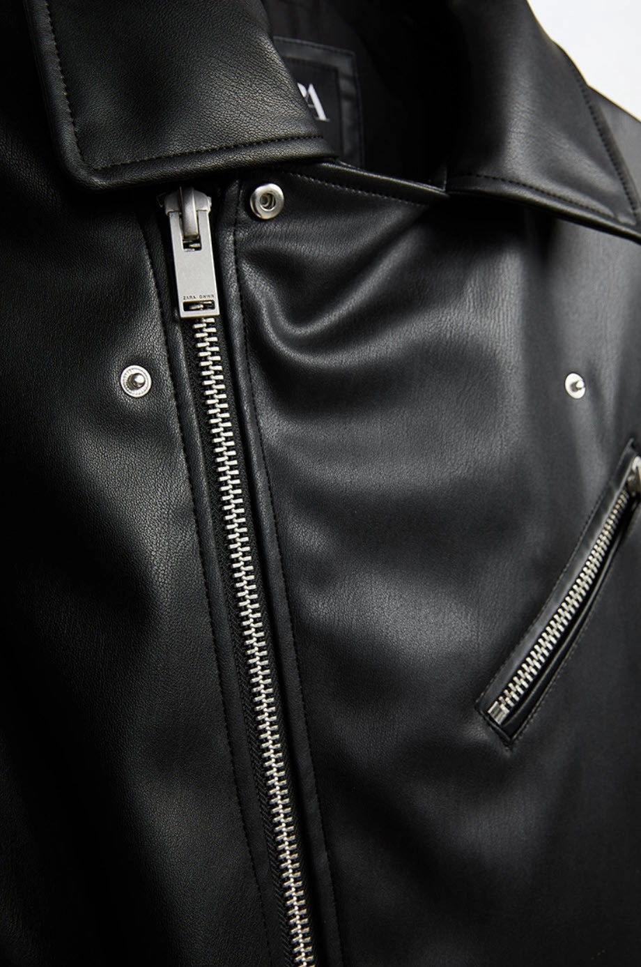 Black Oblique Zipper Punk Jacket | Jungkook - BTS - Fashion