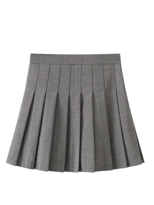 【U LAN】Teen Grey Brush Skirt Teen grey brush skirt - U LAN