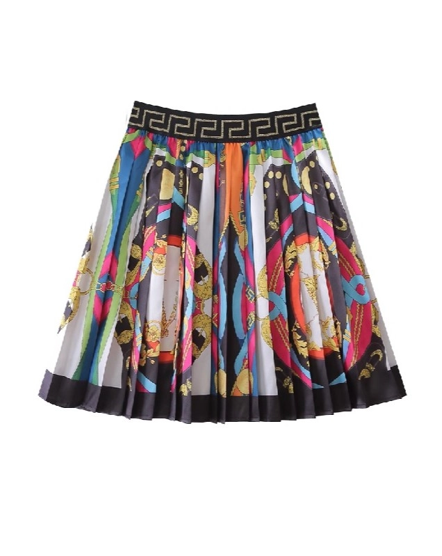 【eaphi】SCARF MOTIF KNIT SKIRT Hippie Rag Skirt, Pixie Skirt, Ethnic Skirt, Beige Maxi