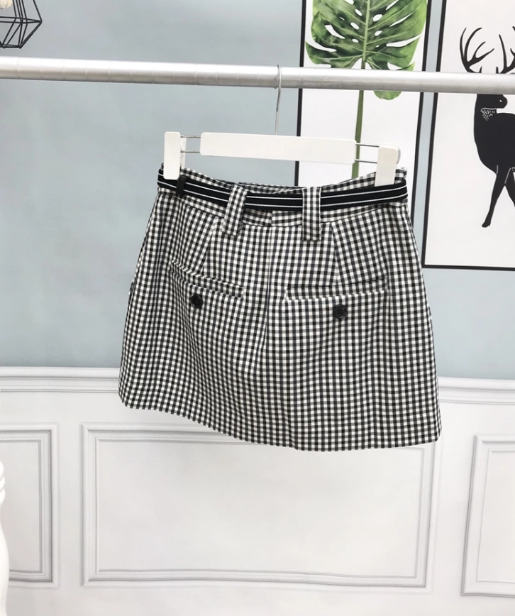 韓国発!【BLACKUP】Lecce Checkered Pleats Mini Skirt Pants 韓国発!【BLACKUP】Lecce Checkered Pleats Mini Skirt Pants