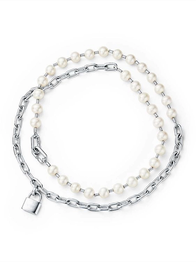BTS JIMIN 着用★fiore★Spin balloon heart necklace (Silver) Silver Multi-Layered Body Chain | Jimin - BTS - Fashion Chingu