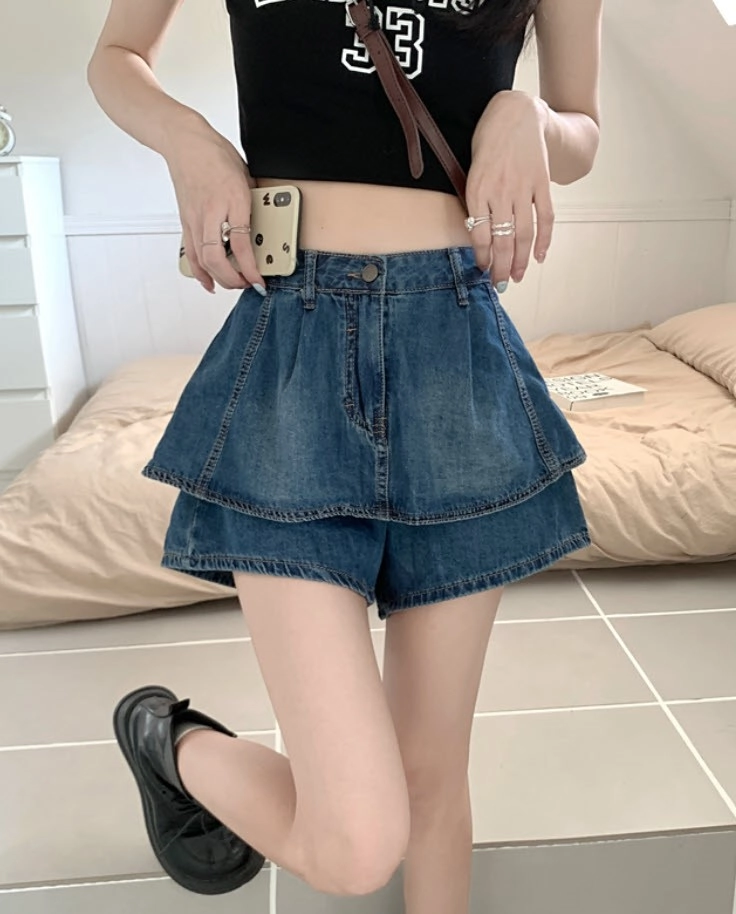 ※値下げ【soor ploom Prudence Skort Denim】 soor ploom is Prudence Skort