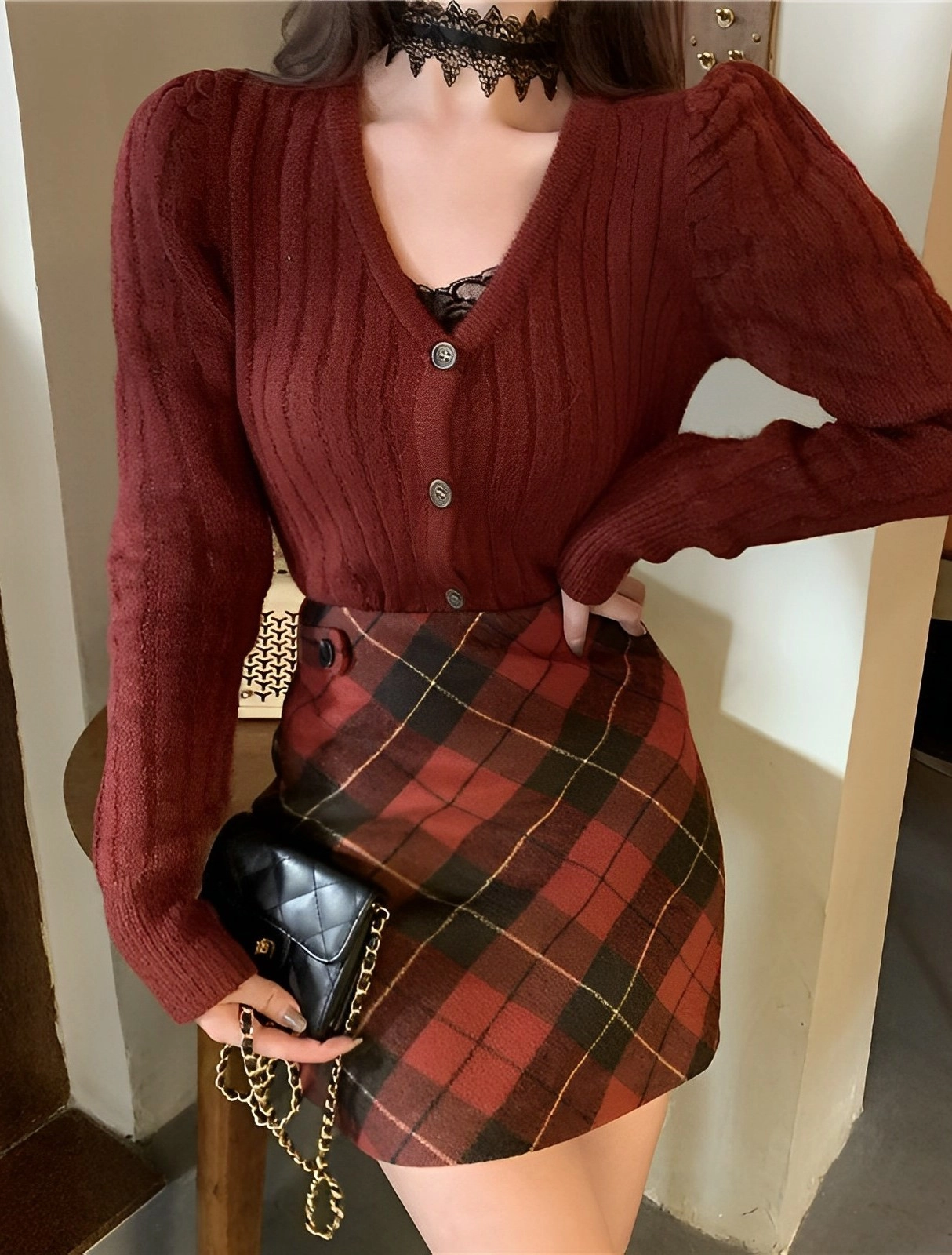 スカート ROUGE by POMME d'amour plaid mini skirt 再入荷】plaid mini skirt | POMME d'amour