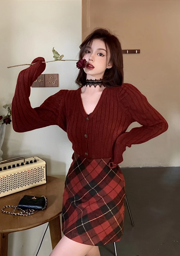 スカート ROUGE by POMME d'amour plaid mini skirt 再入荷】plaid mini skirt | POMME d'amour