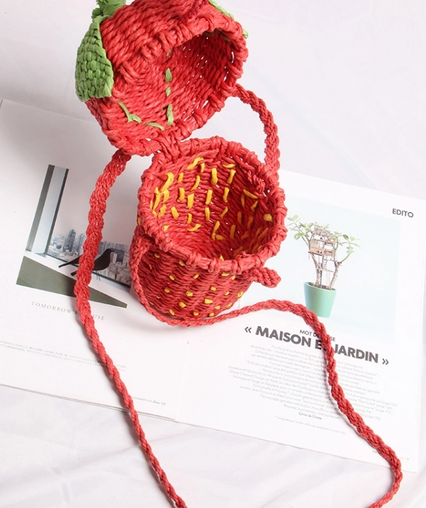 ★OROGEE★TANGLED SWIM KNIT BAG★Red★韓国★大人気★ PLEATS KNIT BAG / MIDDLE | oobi!