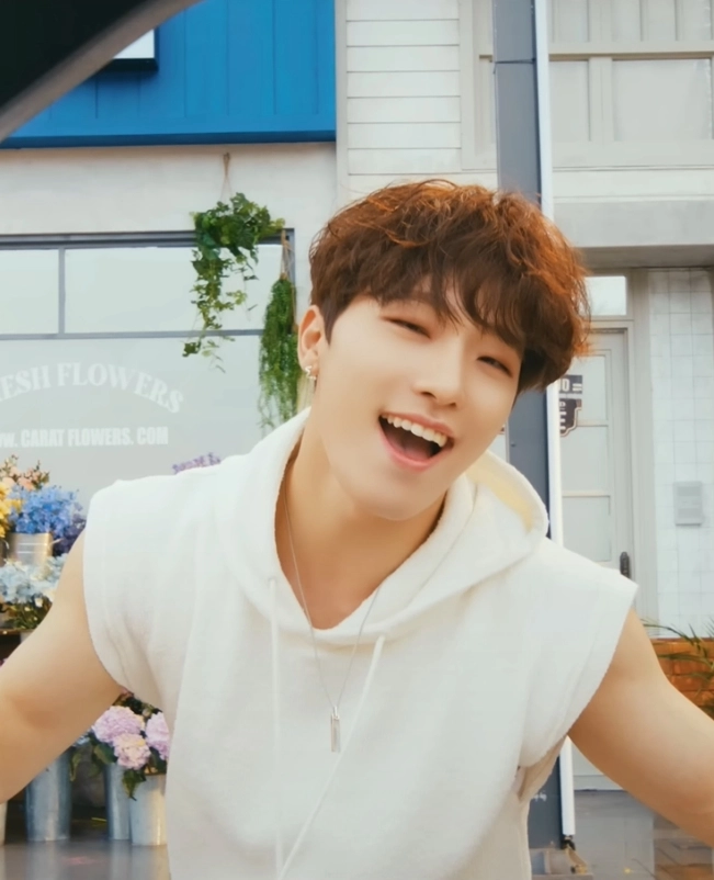 White Sleeveless Vest Hoodie | Dino - Seventeen - Fashion Chingu