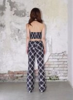 Black Heart Plaid Pants | Haerin - NewJeans - Fashion Chingu
