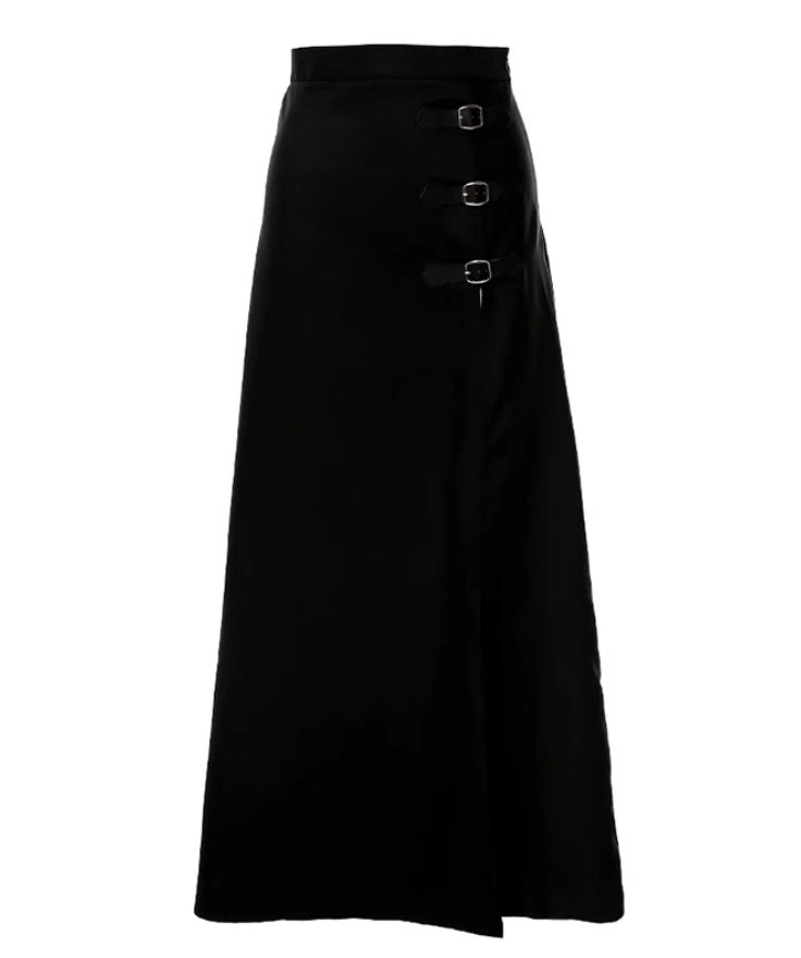 【LOULOUSEOUL】Bella Slit Skirt (Black) Mesh Side slit Sheer Skirt Bella - LULLI