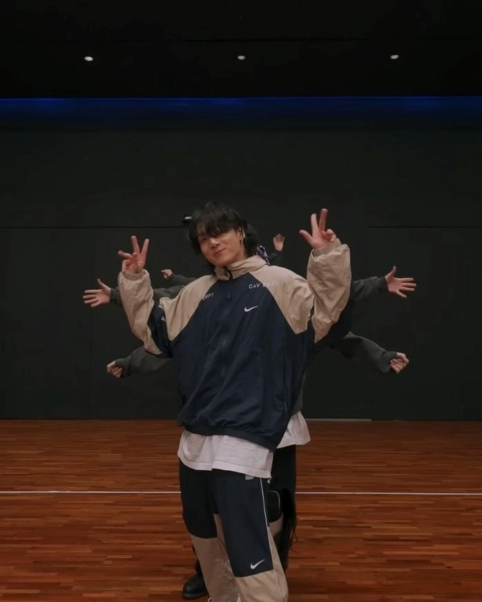 Blue And Beige Track Jacket | Jungkook - BTS - Fashion Chingu