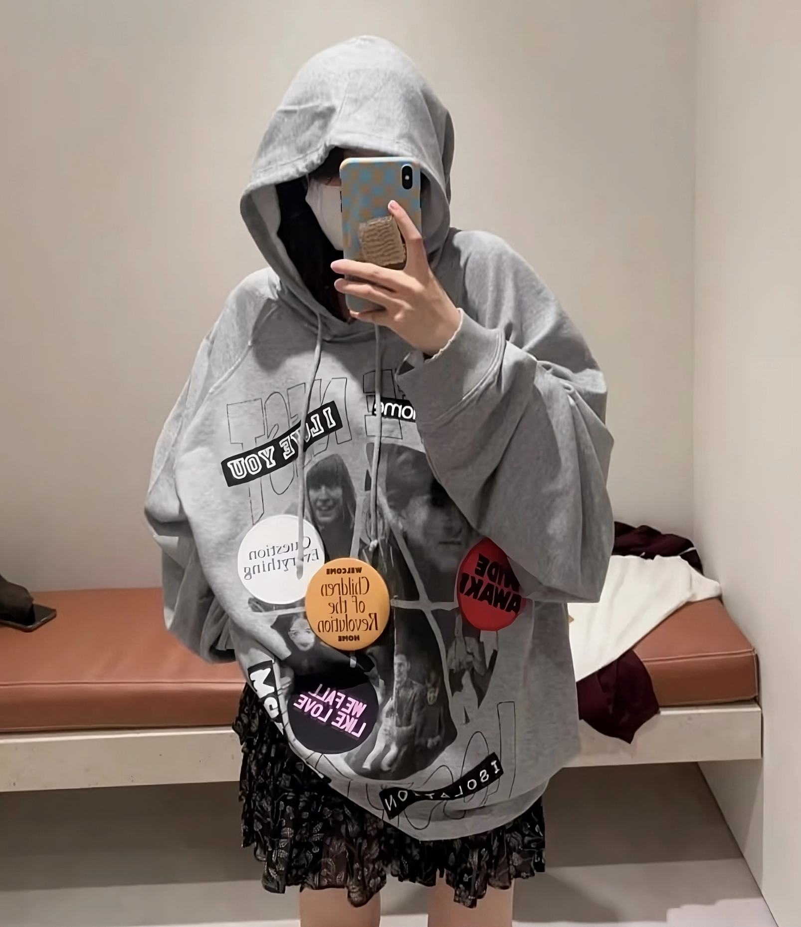 YEGG グレー Wing hoodie SET YEGG グレー Wing hoodie SET