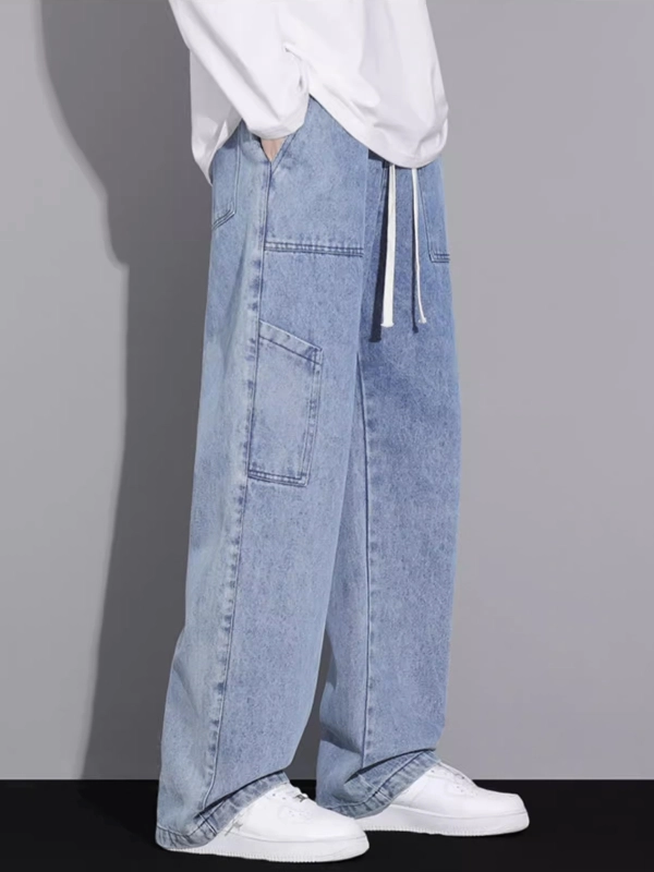Blue Baggy Denim Jeans | Jungkook - BTS - Fashion Chingu