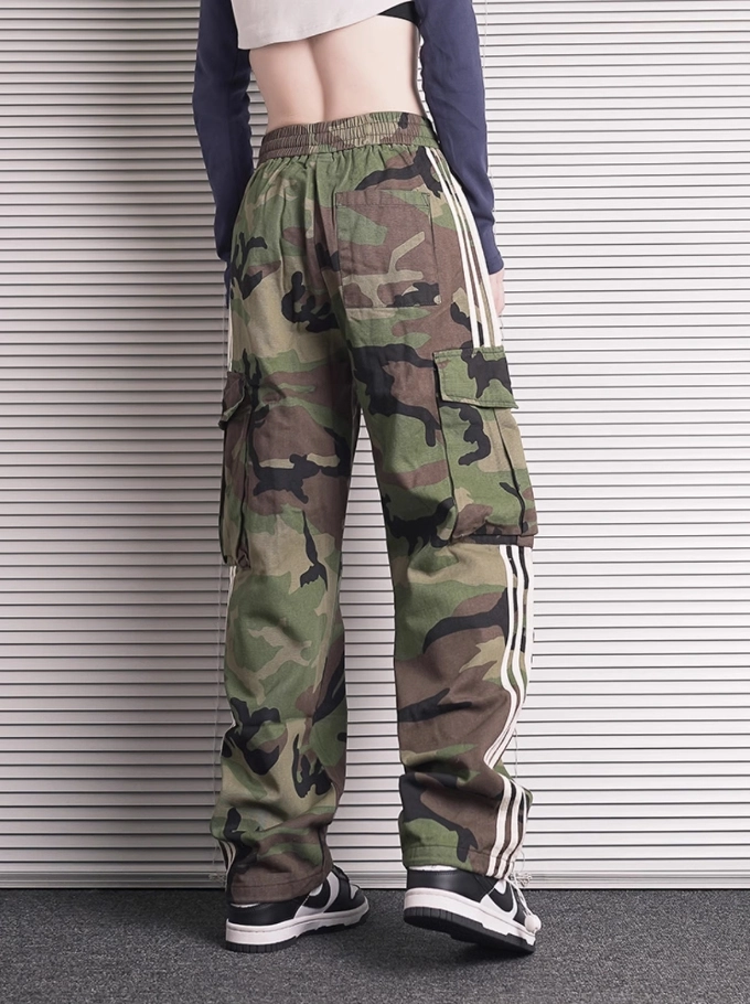 COSYHARU公式]Military Camo Wide Denim 関税・送料込み