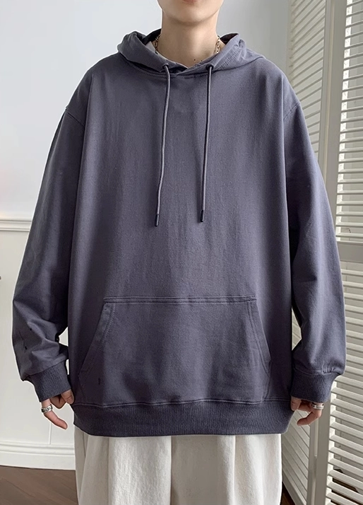 Grey Drawstring Hoodie | Jungkook - BTS - Fashion Chingu