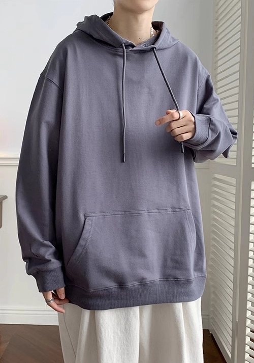 Grey Drawstring Hoodie | Jungkook - BTS - Fashion Chingu