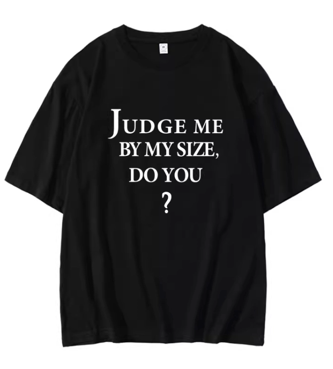 Black 'Judge Me By My Size' T-Shirt | Rose - BlackPink - Fashion