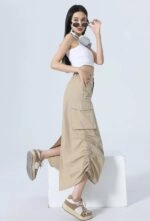 NMIXX ソリュン/KISS OF LIFE Julie着用/Side Big Cargo Pants ☆NMIXX ソリュン 着用！！【DAUSPICE】Cotton Cargo Pants