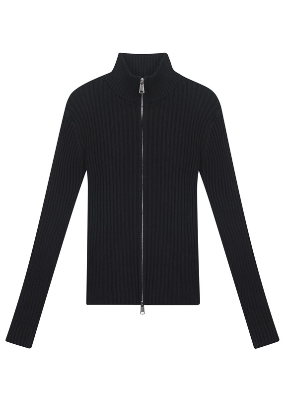 Black Two-Way Zipper Cardigan | Yeonjun - TXT - Fashion Chingu