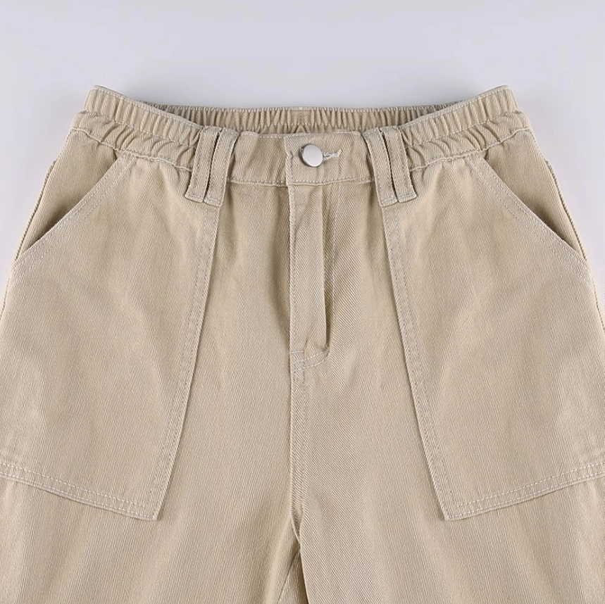 Beige Cargo Jeans | Karina - Aespa - Fashion Chingu