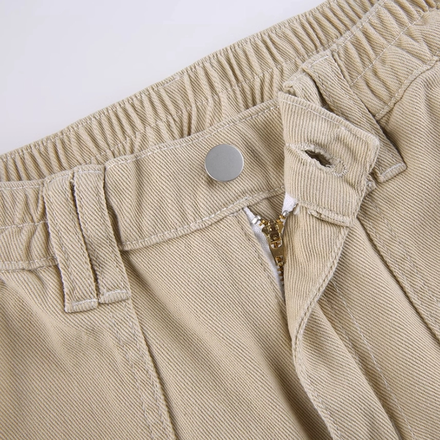 ★AESPA KARINA着用★ LUVISTRUE FS BOOTSCUT POCKET CARGO PANT DokkiDokki | [PRE ORDER] AESPA KARINA PARACHUTE CARGO PANTS