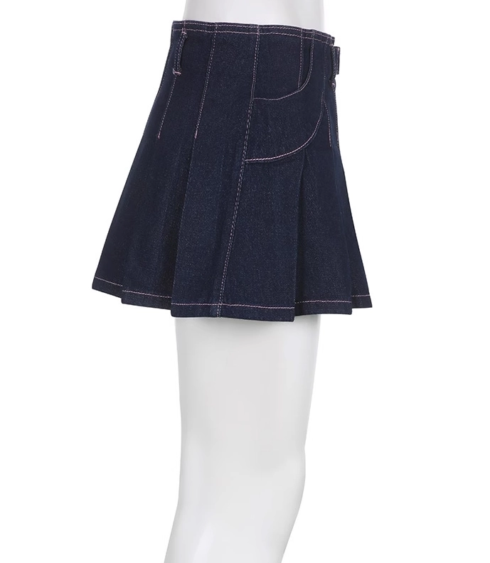 [ROMANTIC CROWN] BUCKLE DENIM PLEATS SKIRT /追跡付 JZ1A1283.jpg?v=1716824064