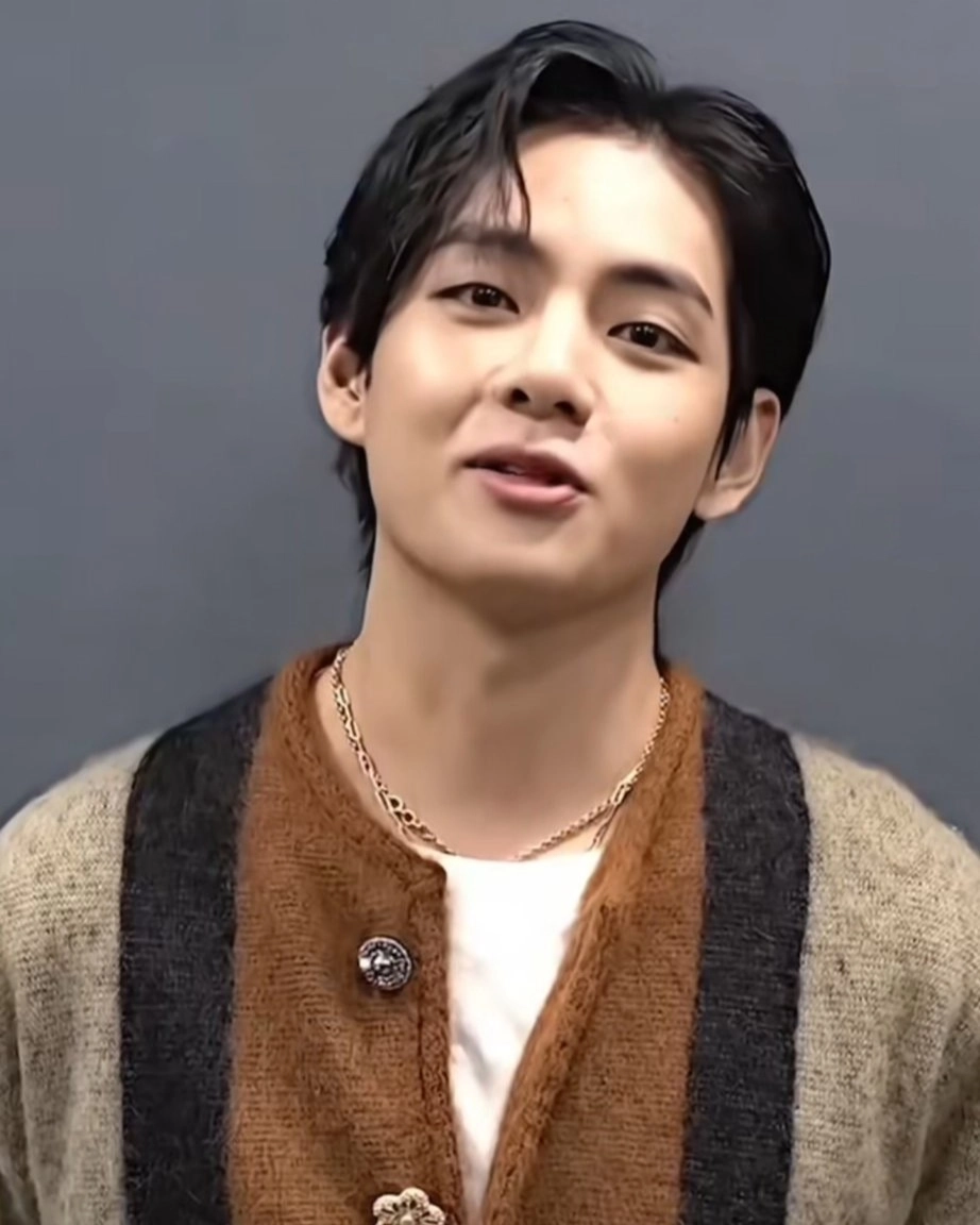 Brown Mohair Blended Cardigan | Taehyung - BTS - Fashion Chingu