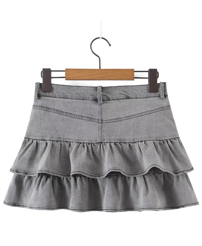 andmary♡Chuchu flare mini skirt♡gray♡M ANDMARY】Chuchu flare mini skirt