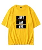 Yellow “Just Say Yes” T-Shirt | Jin - BTS - Fashion Chingu