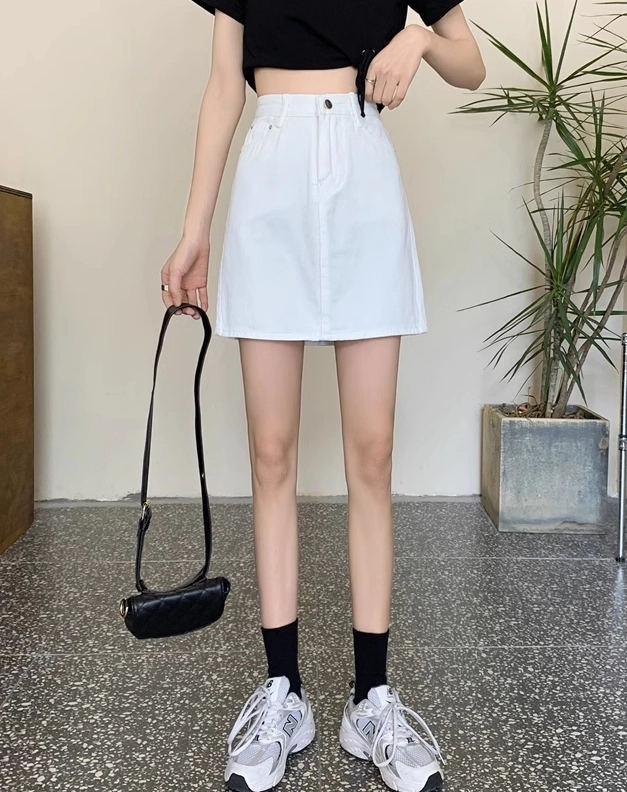 White Denim Mini Skirt | Danielle - NewJeans - Fashion Chingu