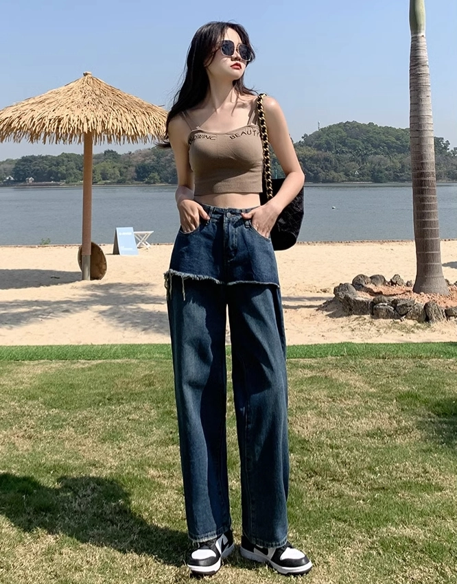 newjeans ズボン White Ripped Denim Jeans | Danielle - NewJeans - Fashion Chingu