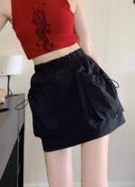 Black Big Pocket Mini Skirt | Danielle - NewJeans - Fashion Chingu