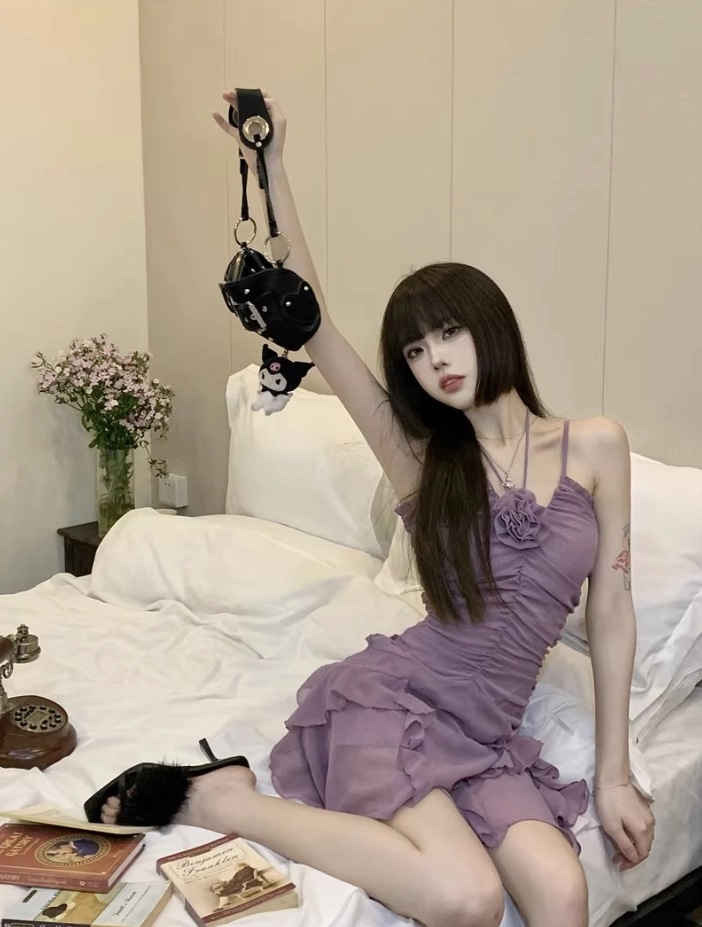 Lea Fleur Ruffled Dress 新品・ハンガー・タグ付 Lea Fleur Ruffled Dress