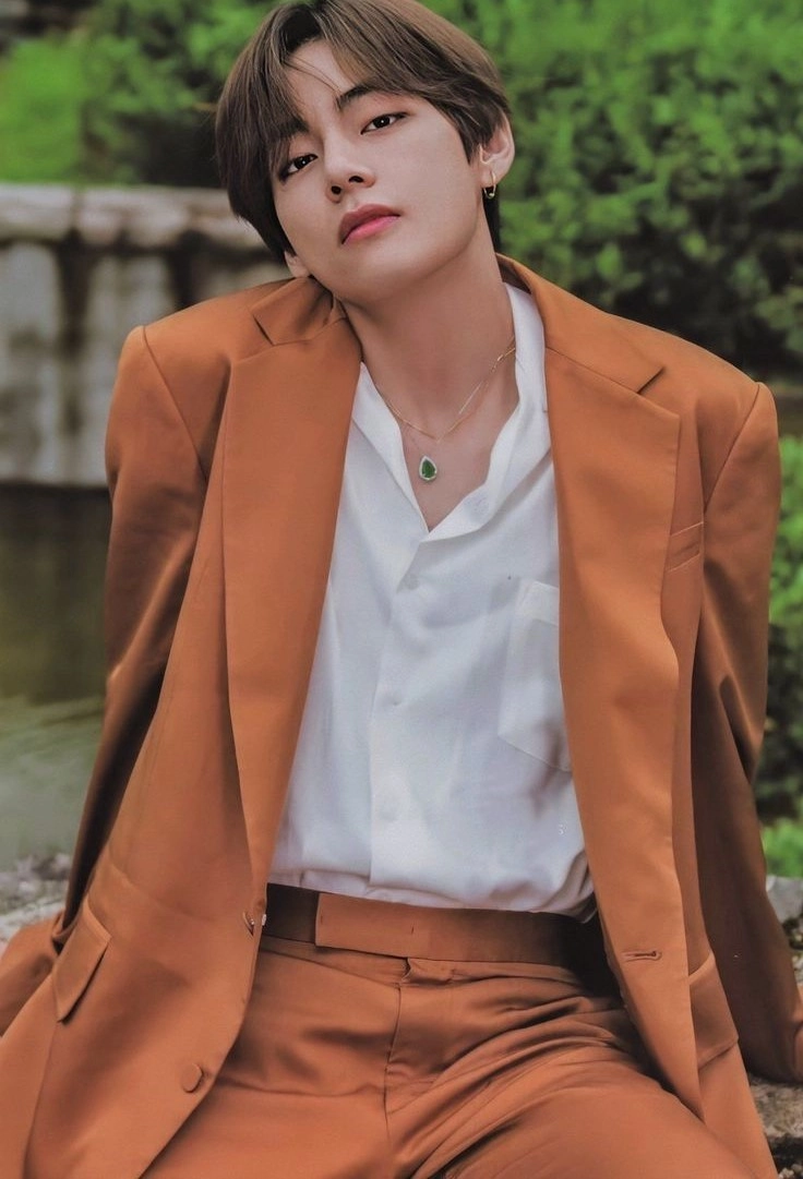 Brown Suit and Trouser Two-Piece Set | Taehyung - BTS - Fashion Chingu