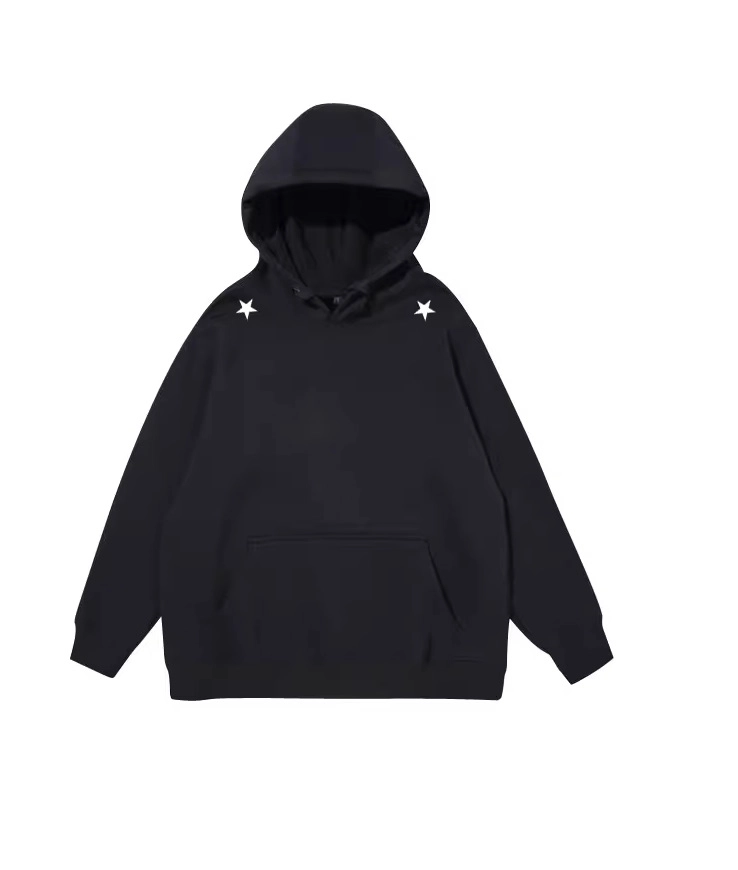 Grey Shoulder Stars Hoodie | Doyoung - NCT - Fashion Chingu