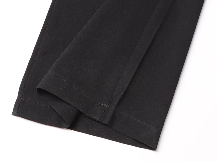 【COLOR iN ID】cut out black pants Kenzie Crepe Cut Out Pants | HALSTON