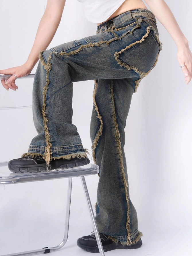 Blue Tassel Linings Jeans | Jay - Enhypen - Fashion Chingu