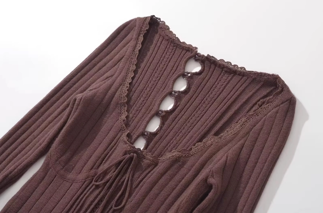 ワンピース Wendy lace up long dress AM1457 Petite 