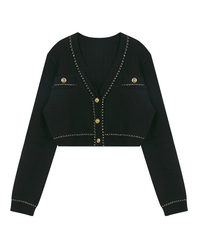 【新品】QUNG QG Classic Cropped Cardigan 完売品 0400022222469?wid=600&hei=800&