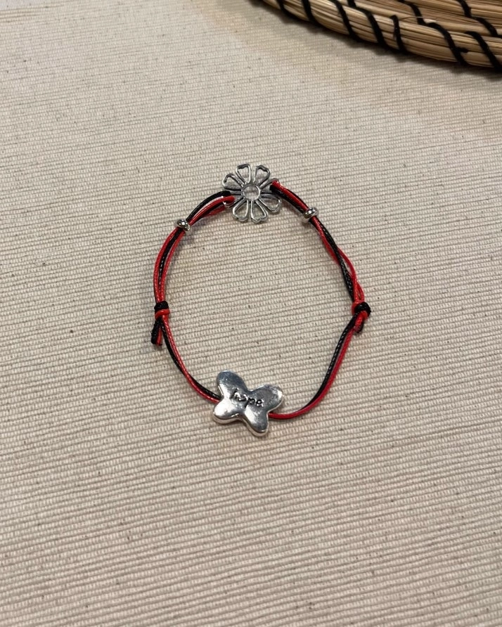 ★BTS SUGA着用★【ONE ENOUGH】Red Silver Ball Bracelet ONE ENOUGH】Red Silver Ball Bracelet ☆BTS SUGA着用☆ (ONE
