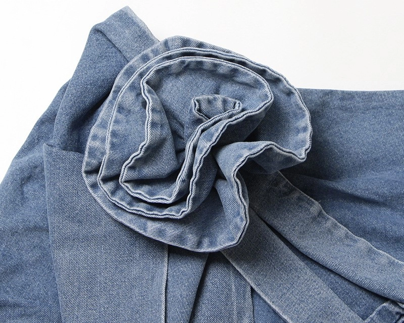 [ROMANTIC CROWN]★25SS★韓国人気★BUCKLE DENIM PLEATS SKIRT ROMANTIC CROWN☆Women☆ BUCKLE DENIM PLEATS SKIRT_2色