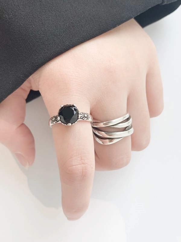 [韓国人気ジュエリー] [925 Silver] Double Cross Ring Amazon.com: Sterling Silver 925 Cross Ring Double Cross CZ