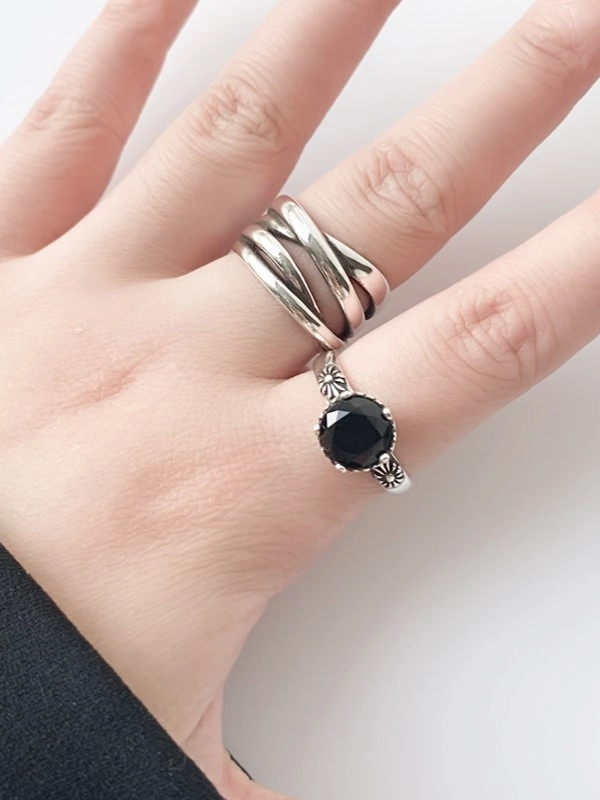 [韓国人気ジュエリー] [925 Silver] Double Cross Ring Amazon.com: Sterling Silver 925 Cross Ring Double Cross CZ