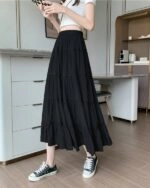 Black Flowy Long Skirt | Yeri - Red Velvet - Fashion Chingu