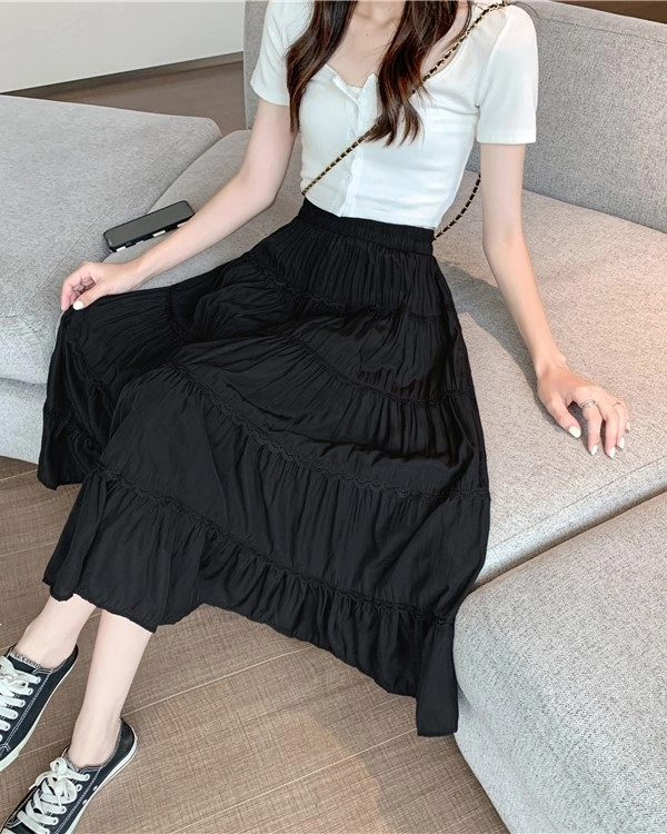 ★2023FW新作★LUV IS TRUE★AM VELVET SKIRT ☆LUV IS TRUE ☆ AM VELVET SKIRT (LUV IS TRUE/ミニスカート