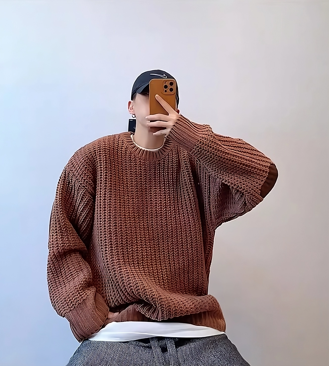 THE SHISHIKUI⭐︎KNITCAMI ⭐︎BROWN THE SHISHIKUI シシクイ KNIT CAMI / BROWN