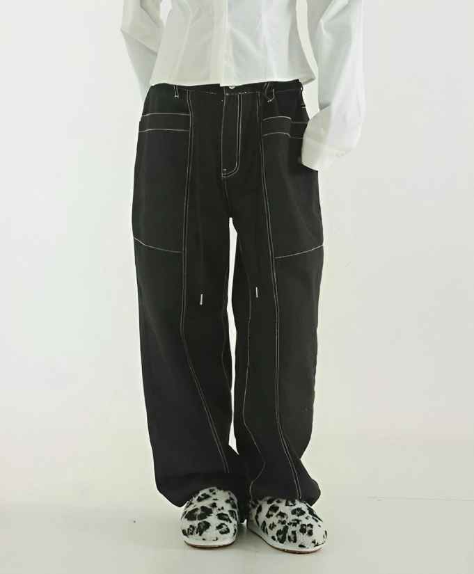 パンツ hype stitch front pocket buggy trousers hype stitch front pocket buggy trousers - メルカリ